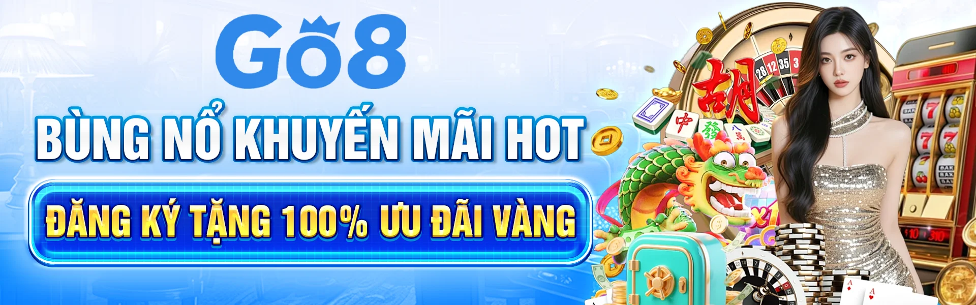 Banner chuyên mục giải trí online và hướng dẫn nội dung Go8